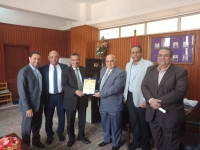 الدكتور حسام البرمبلي الخبير الدولي في الصيانه والتشغيل يلقي محاضره في كليه الهندسه ببنها