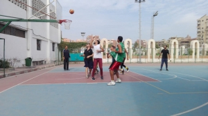 صعود فريق كرة السلة  لدورى الجامعة