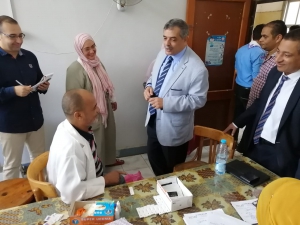 انتظام الكشف الطبي باللجنة الطبية بهندسة بنها