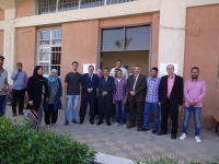 رئيس جامعة بنها يتفقد تلقي طلبات الطلاب الراغبين في الاشتراك في انتخابات اتحاد الطلاب  بهندسة بنها