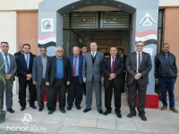 لقاء الدكتور جمال السعيد رئيس  الجامعة بلجنة الاعتماد لكلية هندسة بنها