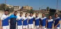 فريق  كرة اليد لهندسة بنها  في نهائي بطولة دوري الجامعة